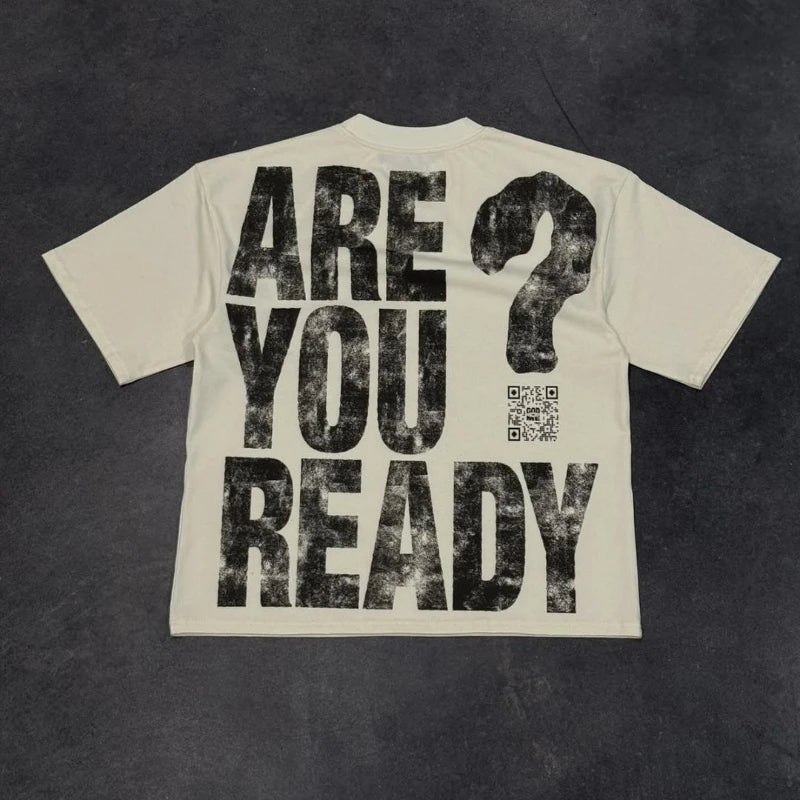 Are You Ready? Statement Tee – Black T-Shirt