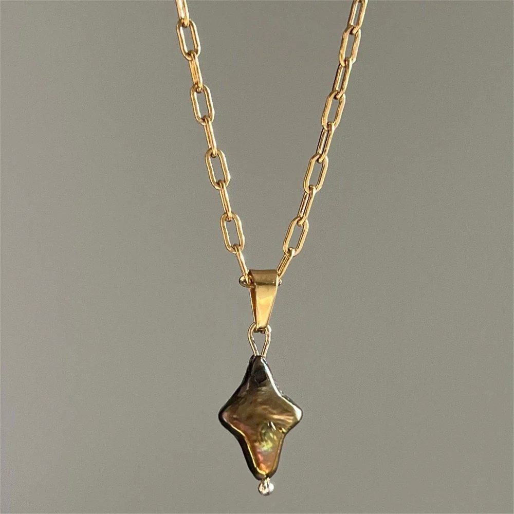 Pearl Cross Necklace - Image 4