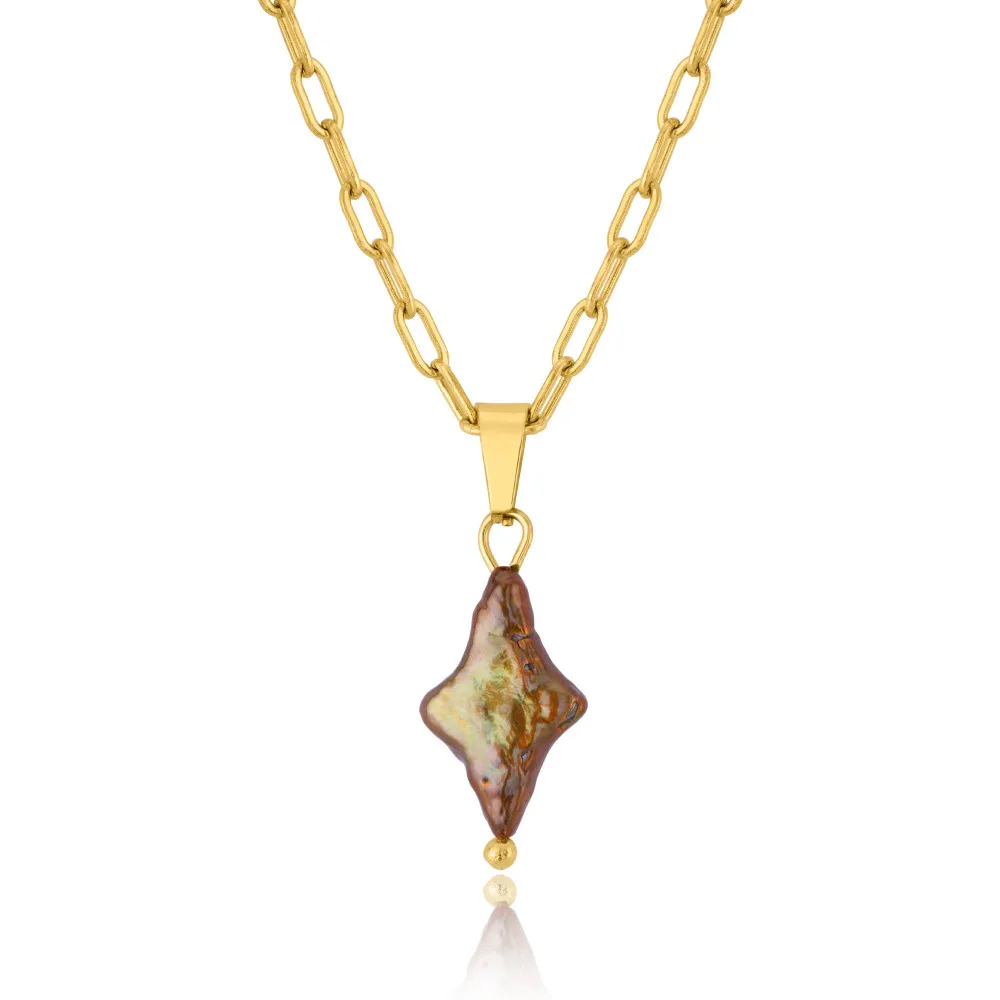 Pearl Cross Necklace - Image 8