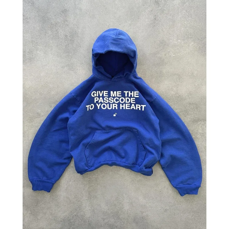 Give Me The Passcode Hoodie – Blue Hoodies & Sweatshirts - Image 3
