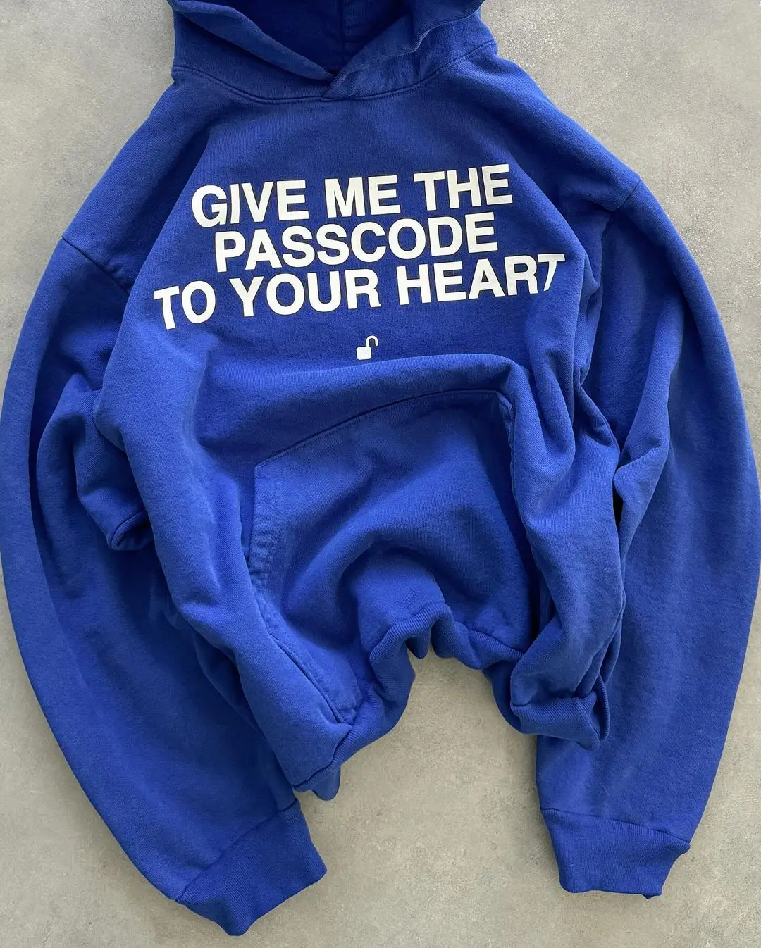 Give Me The Passcode Hoodie – Blue Hoodies & Sweatshirts - Image 4