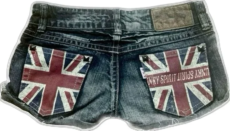 Britain Denim Shorts – Blue - Image 6