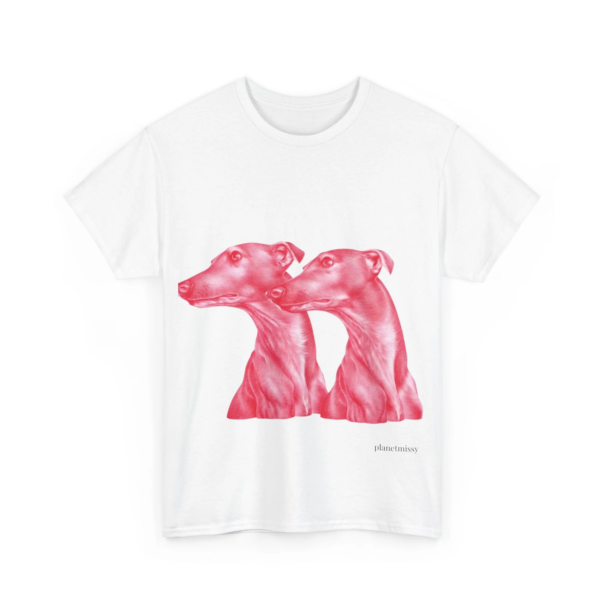 Duo Dog Tee – Pink T-Shirt - Image 4