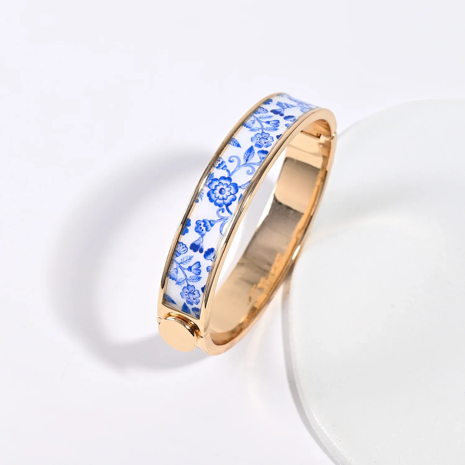 Blue Bloom Bangle – Bracelets