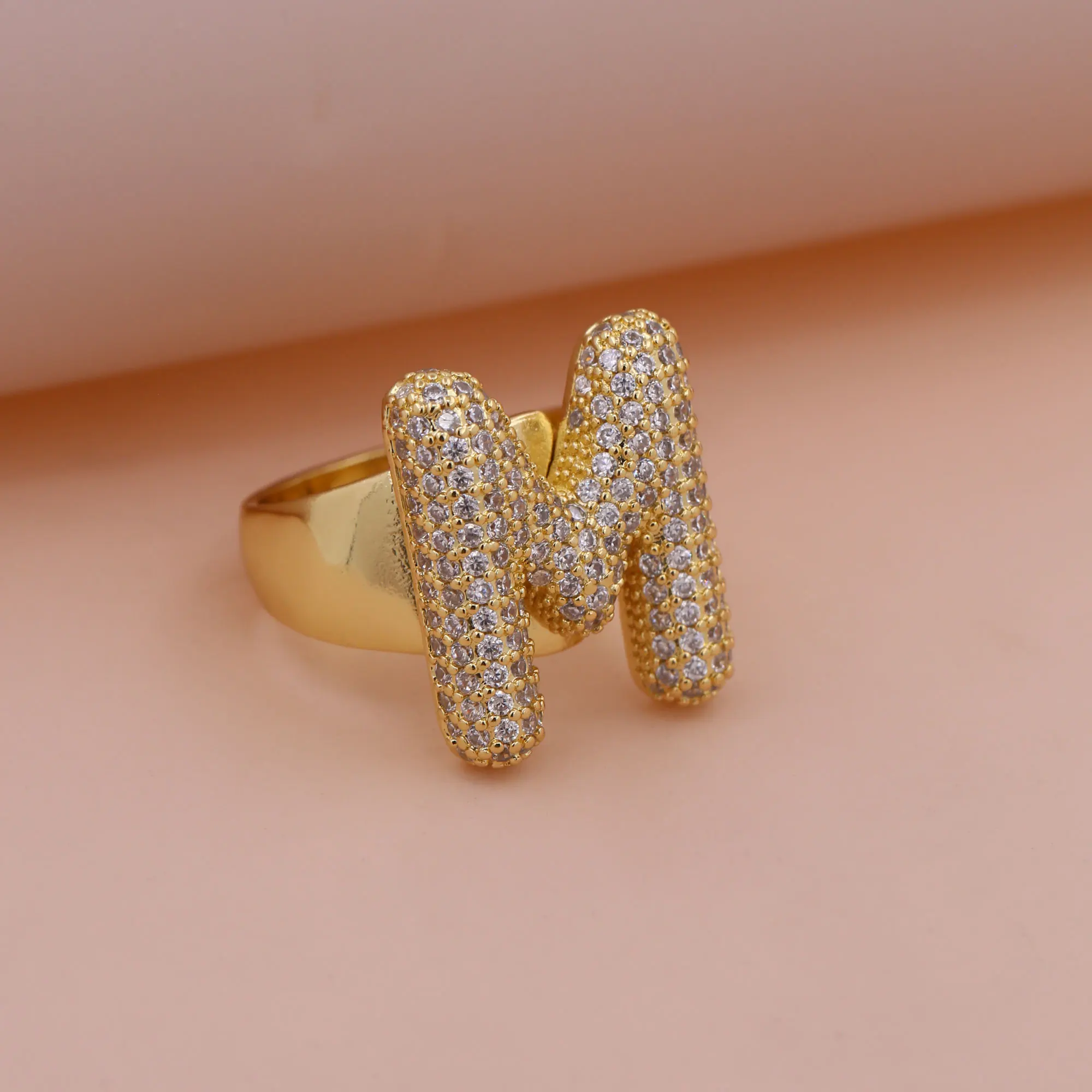 Chunky Letter Rings – Gold - Image 10