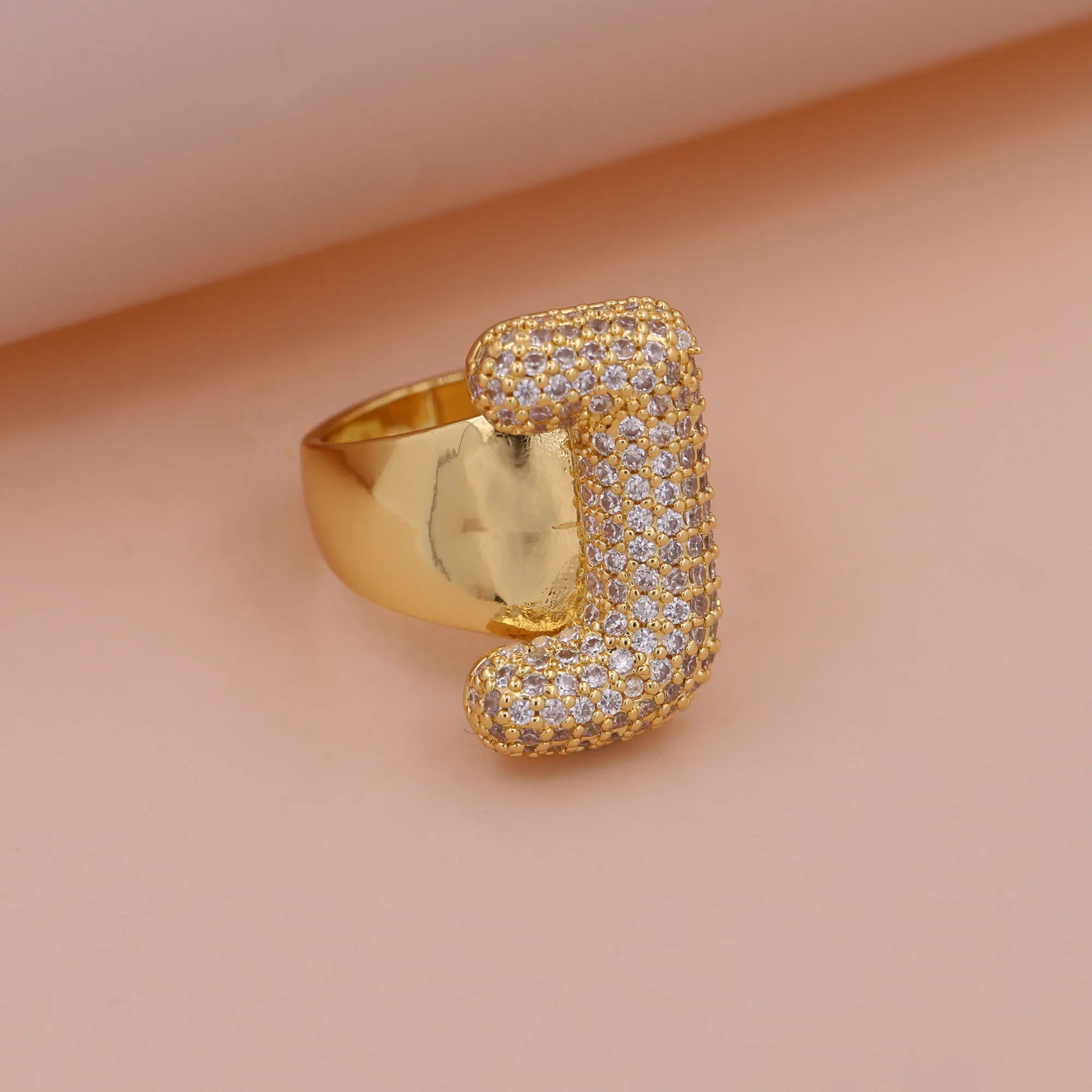 Chunky Letter Rings – Gold - Image 23