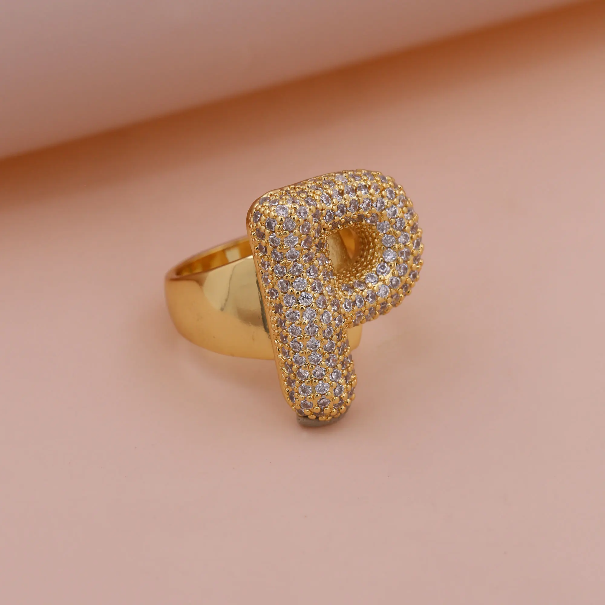 Chunky Letter Rings – Gold - Image 24