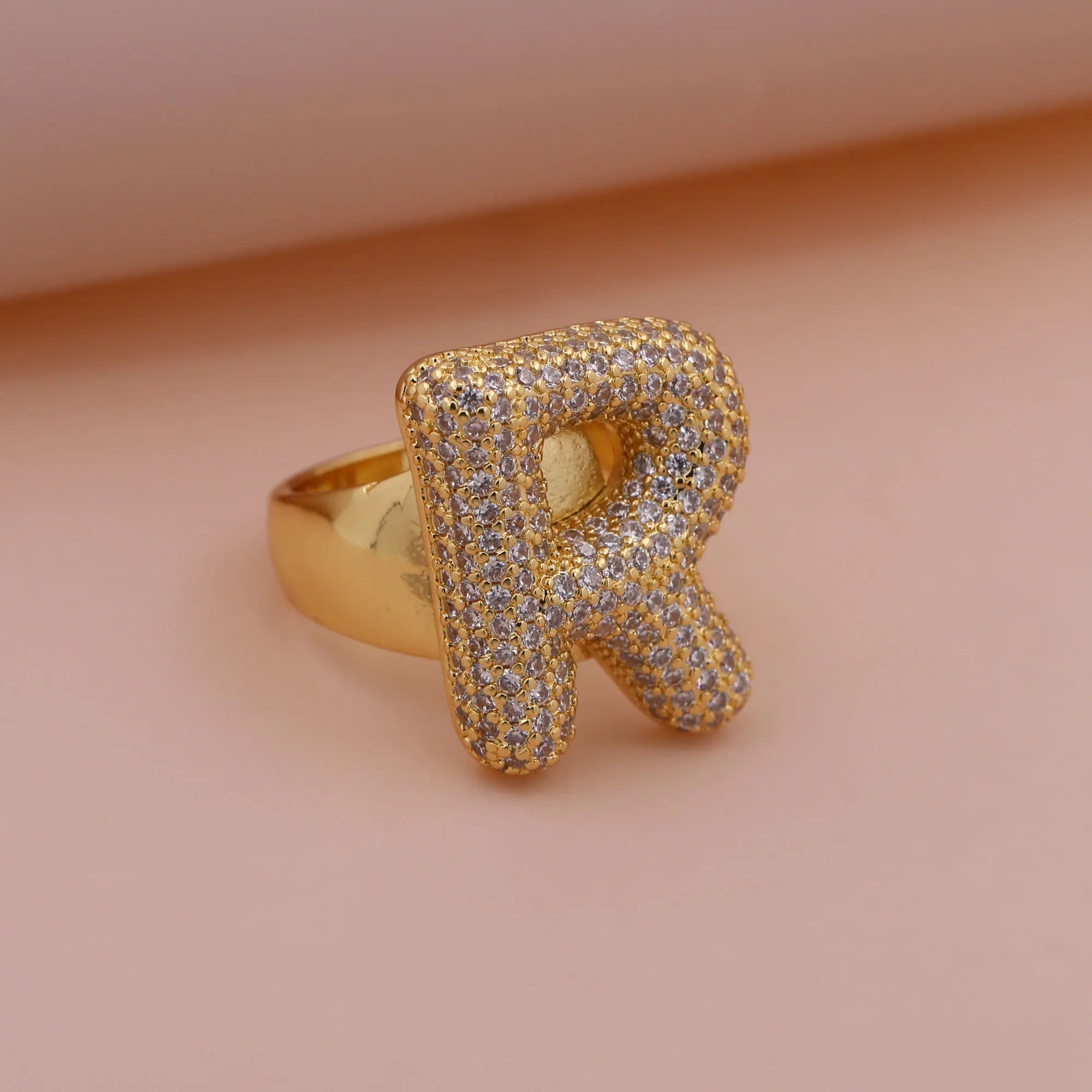 Chunky Letter Rings – Gold - Image 25