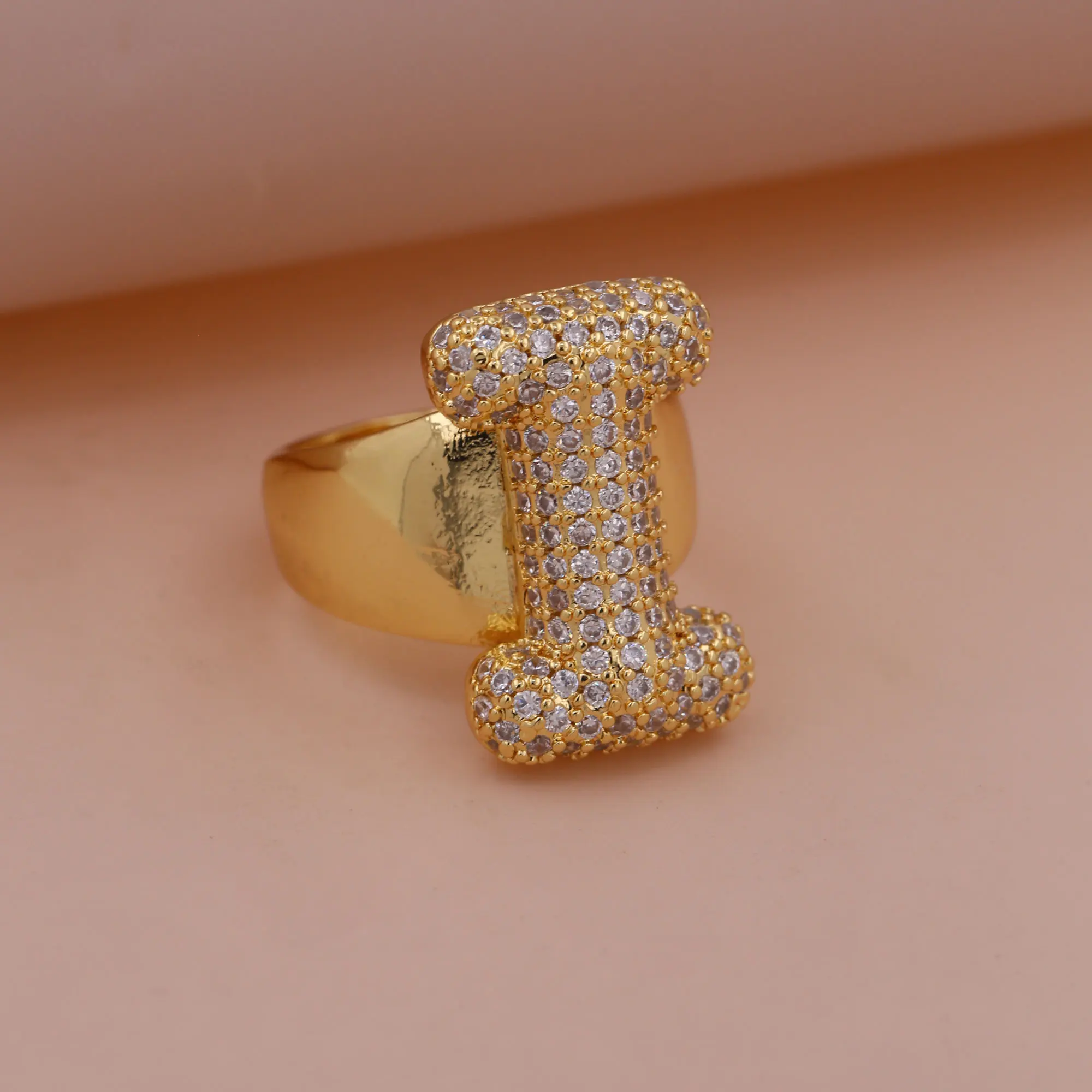 Chunky Letter Rings – Gold - Image 27
