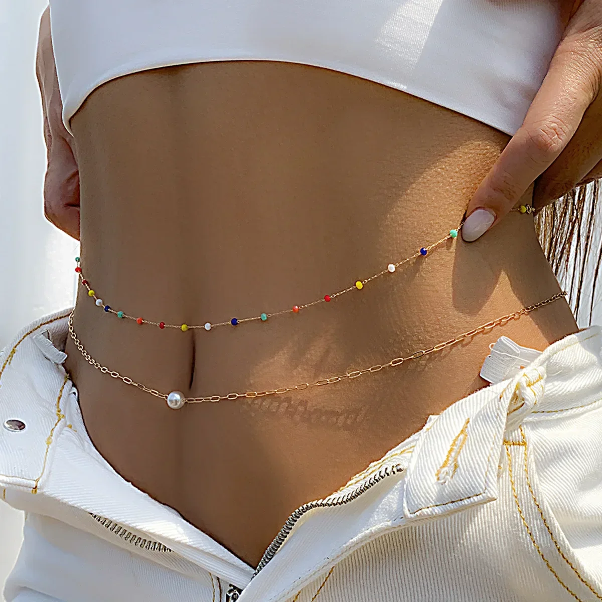 Double Circle Waist Chain – Necklaces - Image 28