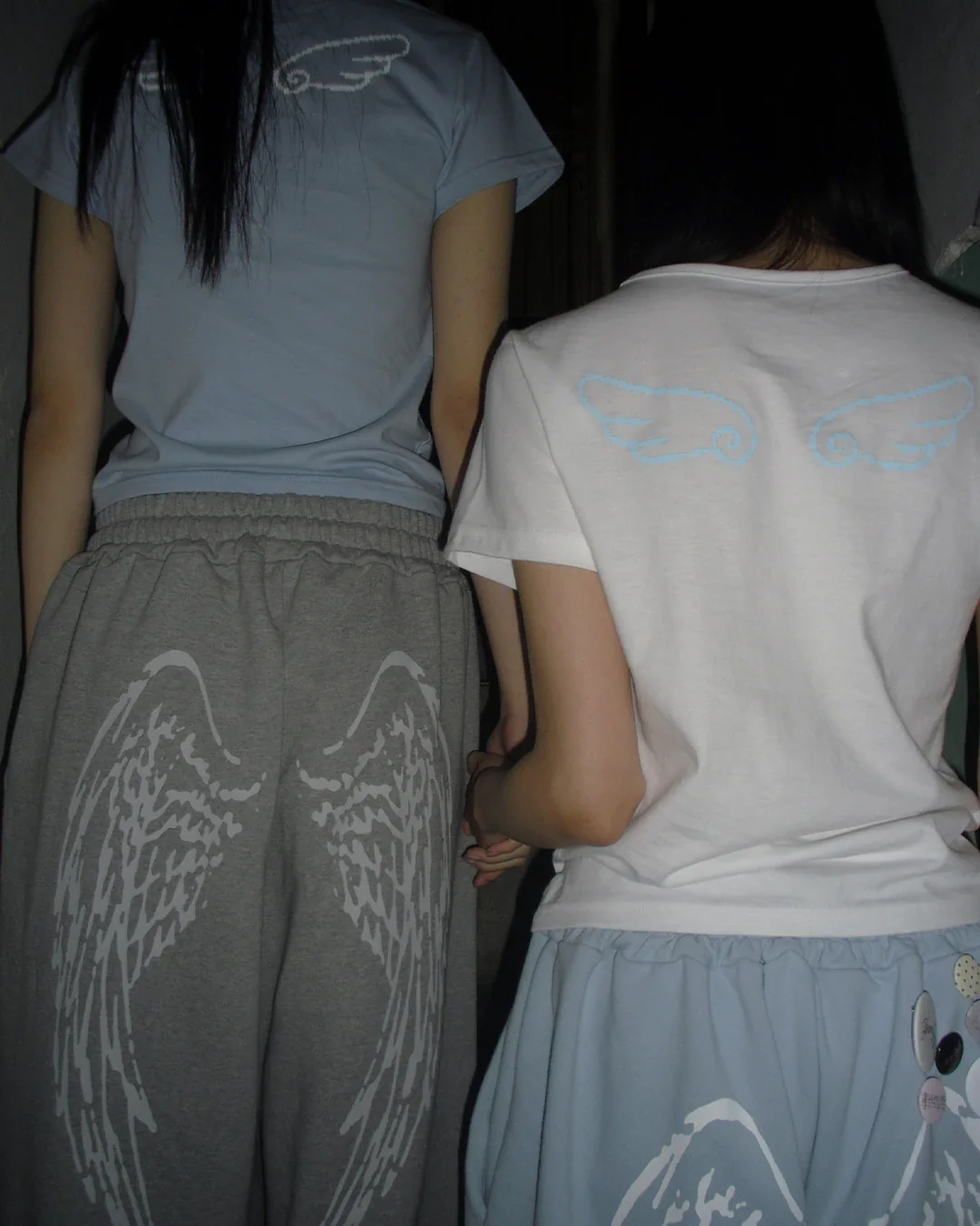 Angel Wings Graphic Breathable Pants – White Trousers & Joggers - Image 4