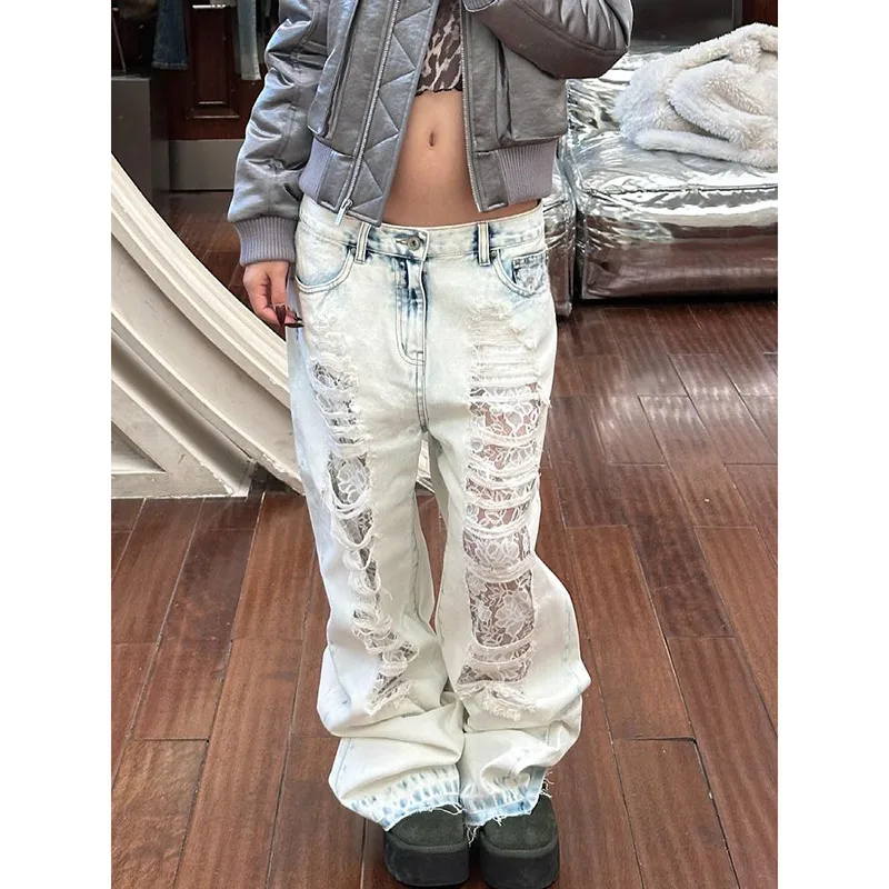 Light Blue Distressed Jeans - Image 6