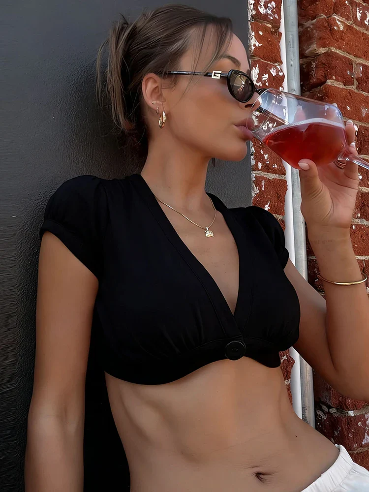 Coral Twist Front Crop Top - Image 8
