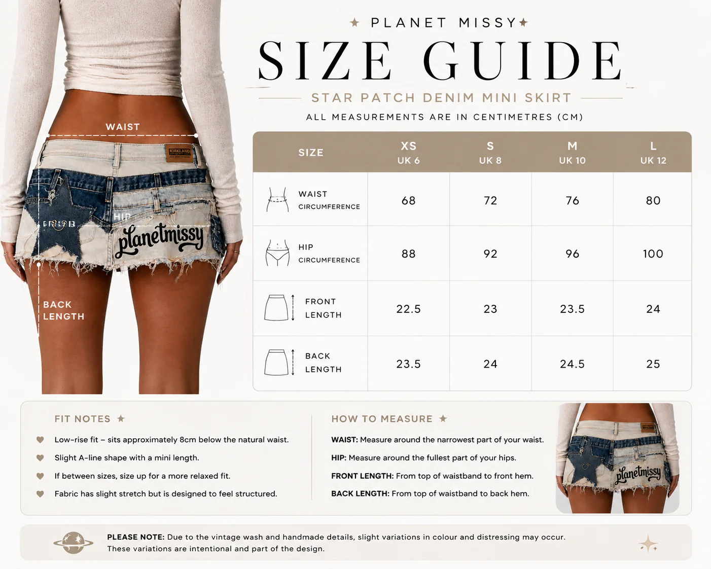 Patchwork Appliqué Skirt - PRE-ORDER – Blue - Image 7
