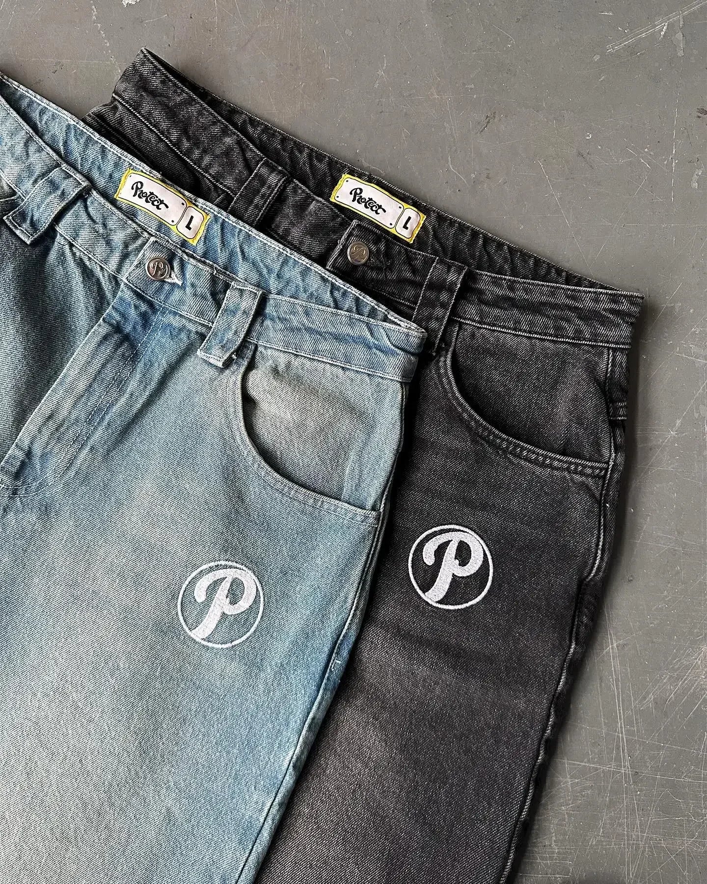 Gradient Fade Jeans – Blue - Image 43