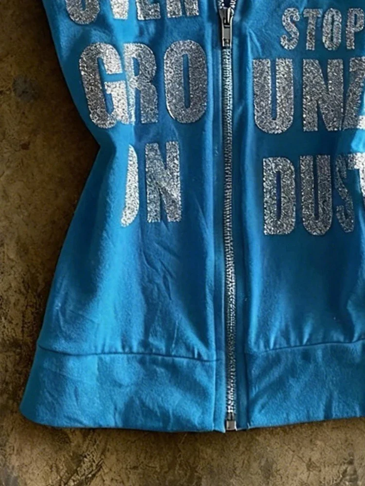Y2K Zip Graphic Tank Top - Image 5