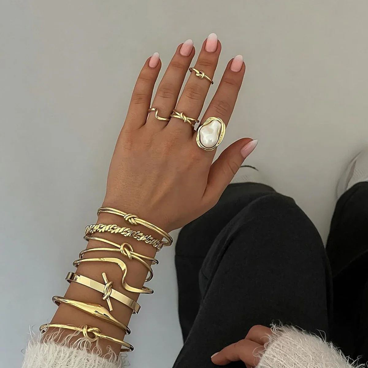 Pearly Stainless Rings - Image 2