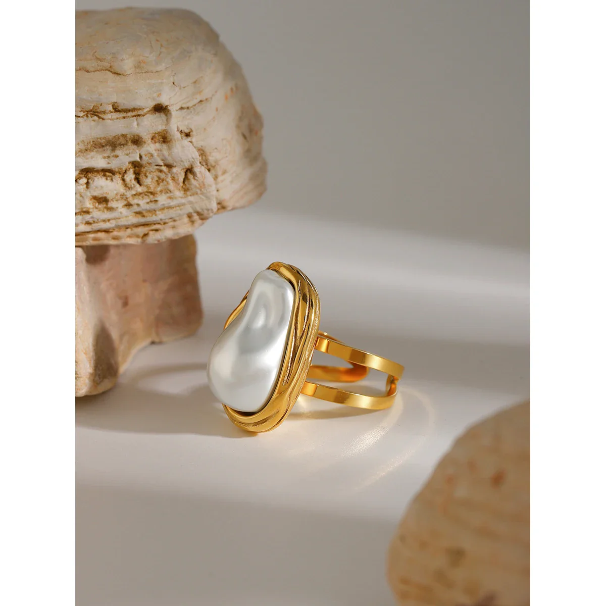 Pearly Stainless Rings - Image 3
