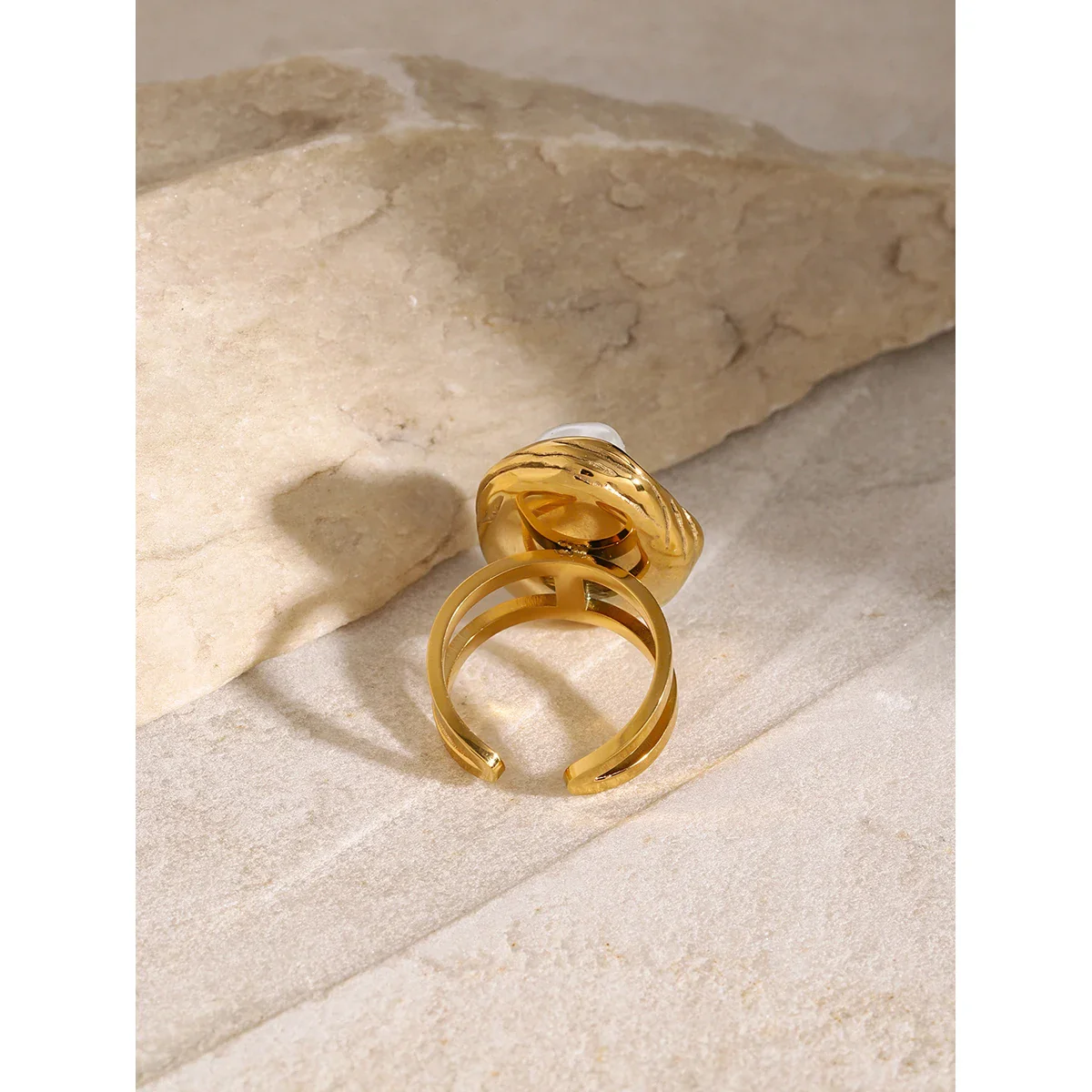 Pearly Stainless Rings - Image 4