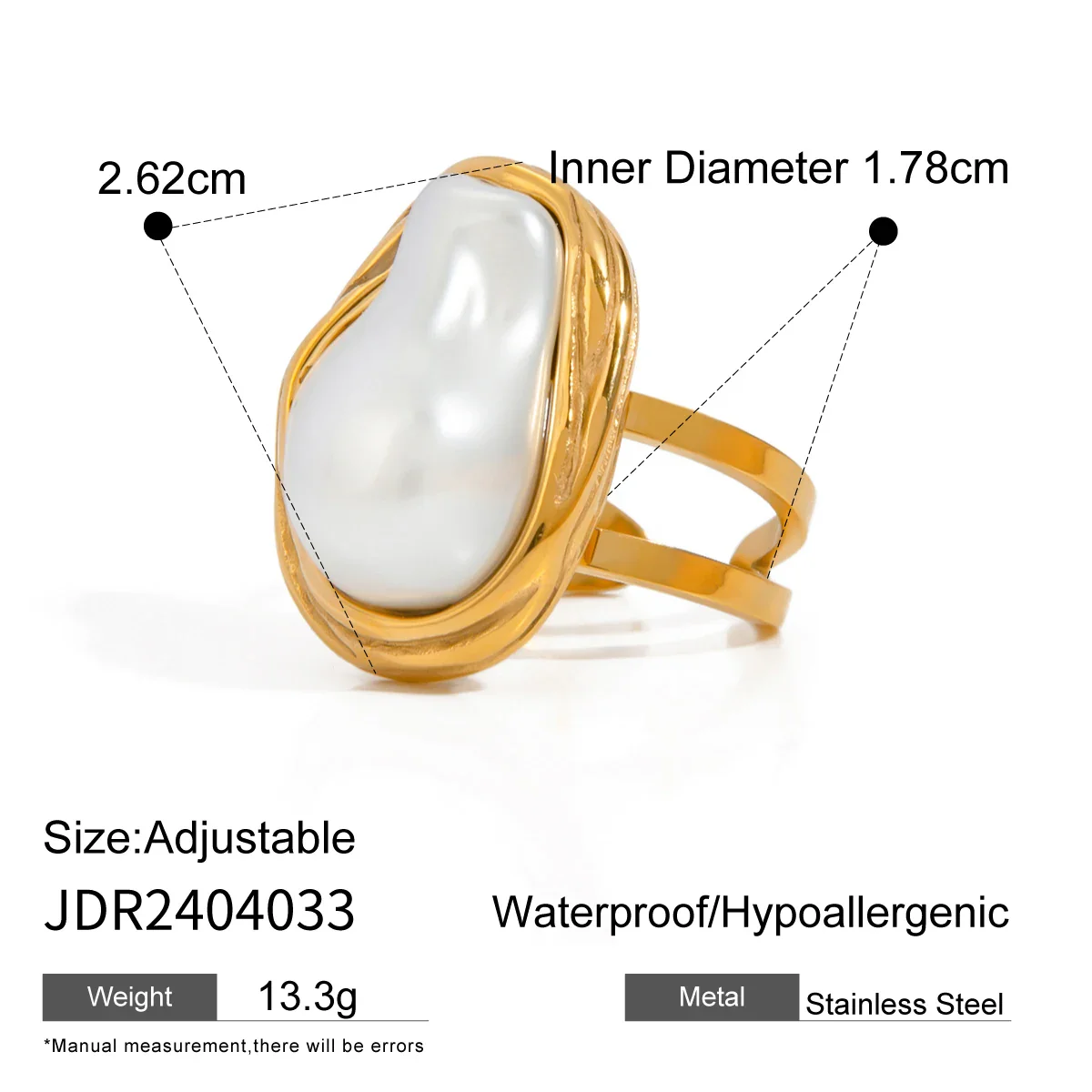Pearly Stainless Rings - Image 7