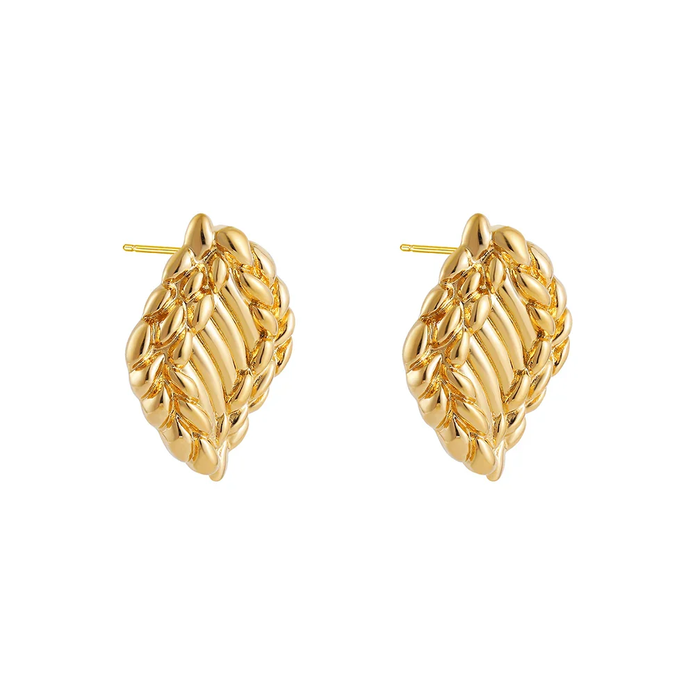 Gold Plated Stainless Earrings - Image 4