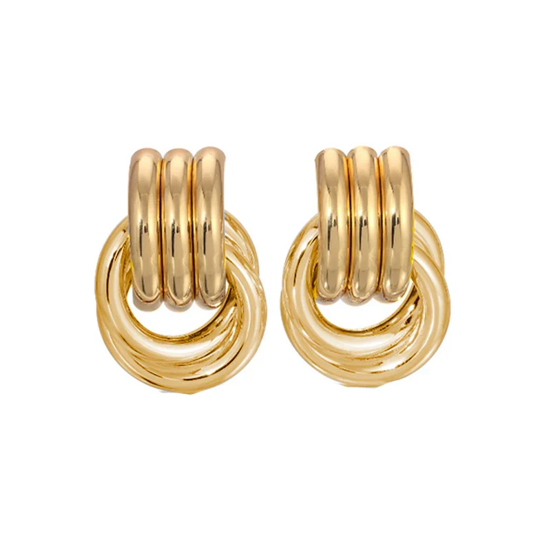 Gold Plated Stainless Earrings - Image 5