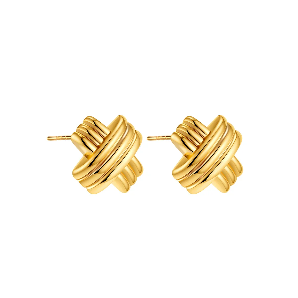 Gold Plated Stainless Earrings - Image 6