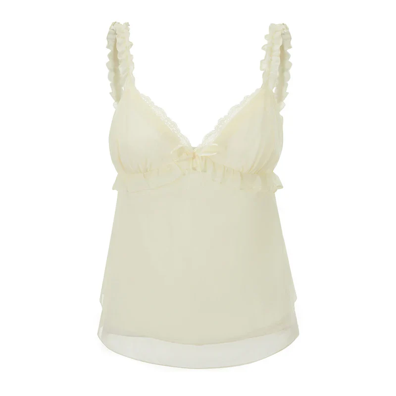 Silk & Honey Cami – Beige Tops - Image 9