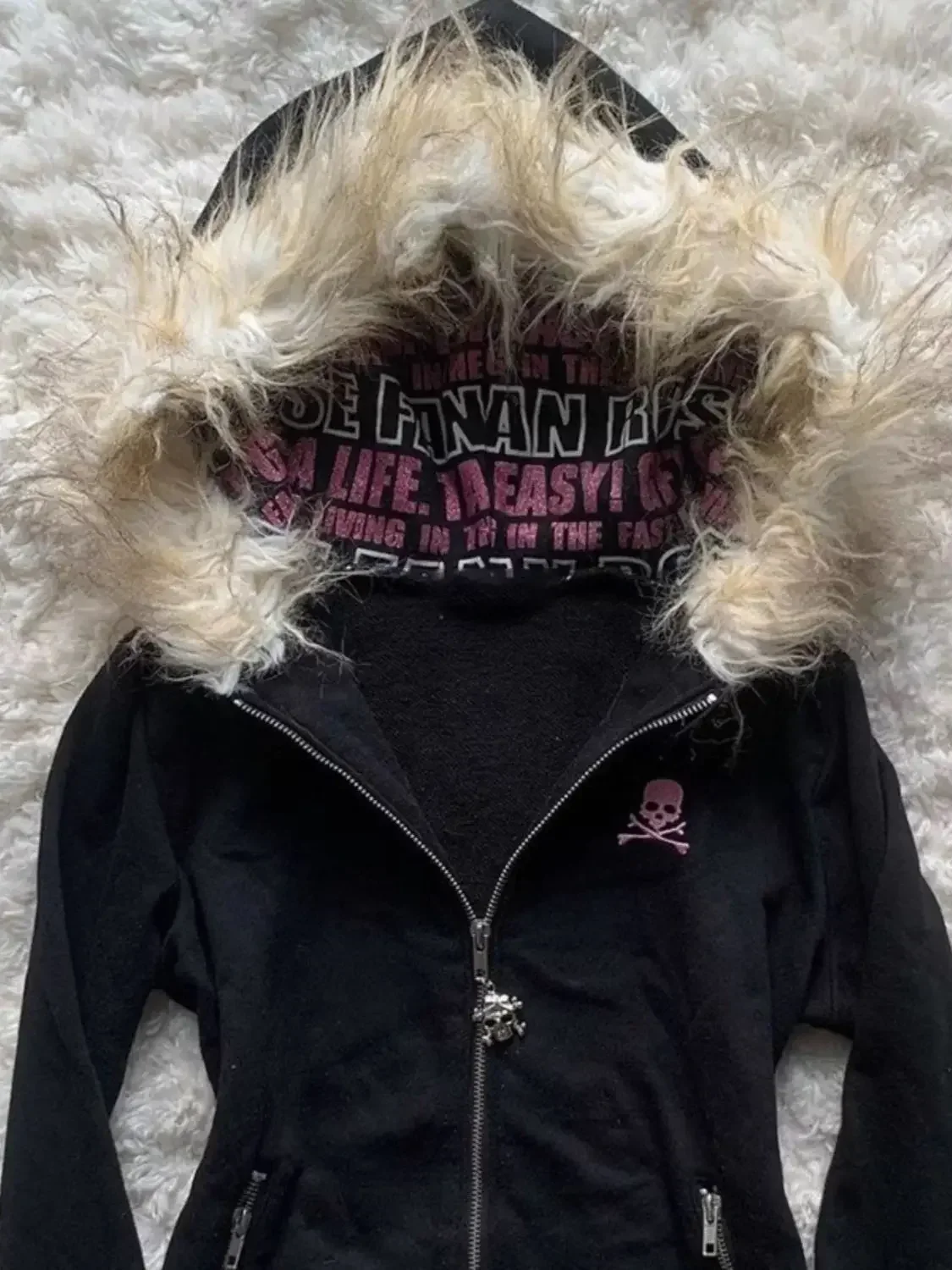 Black Cat Zip Up – Jackets - Image 3