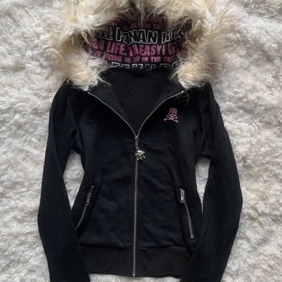 Black Cat Zip Up – Jackets - Image 4
