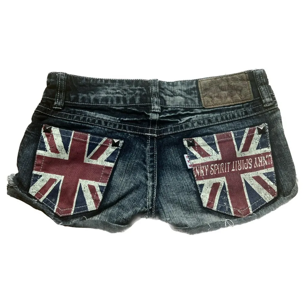 Retro British Shorts – Blue - Image 6