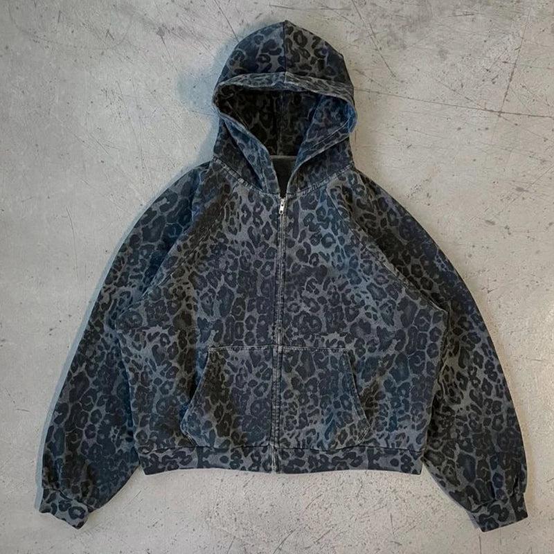 Black Leopard Print Hoodie – Hoodies & Sweatshirts