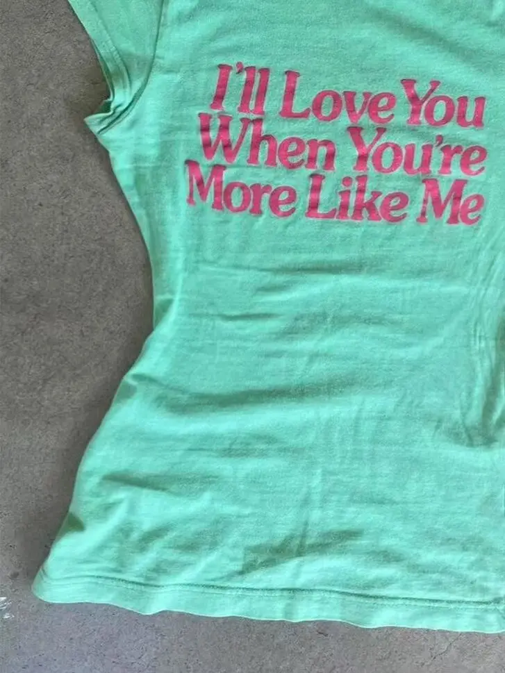 Mint Slogan Baby Tee – T-Shirt - Image 4