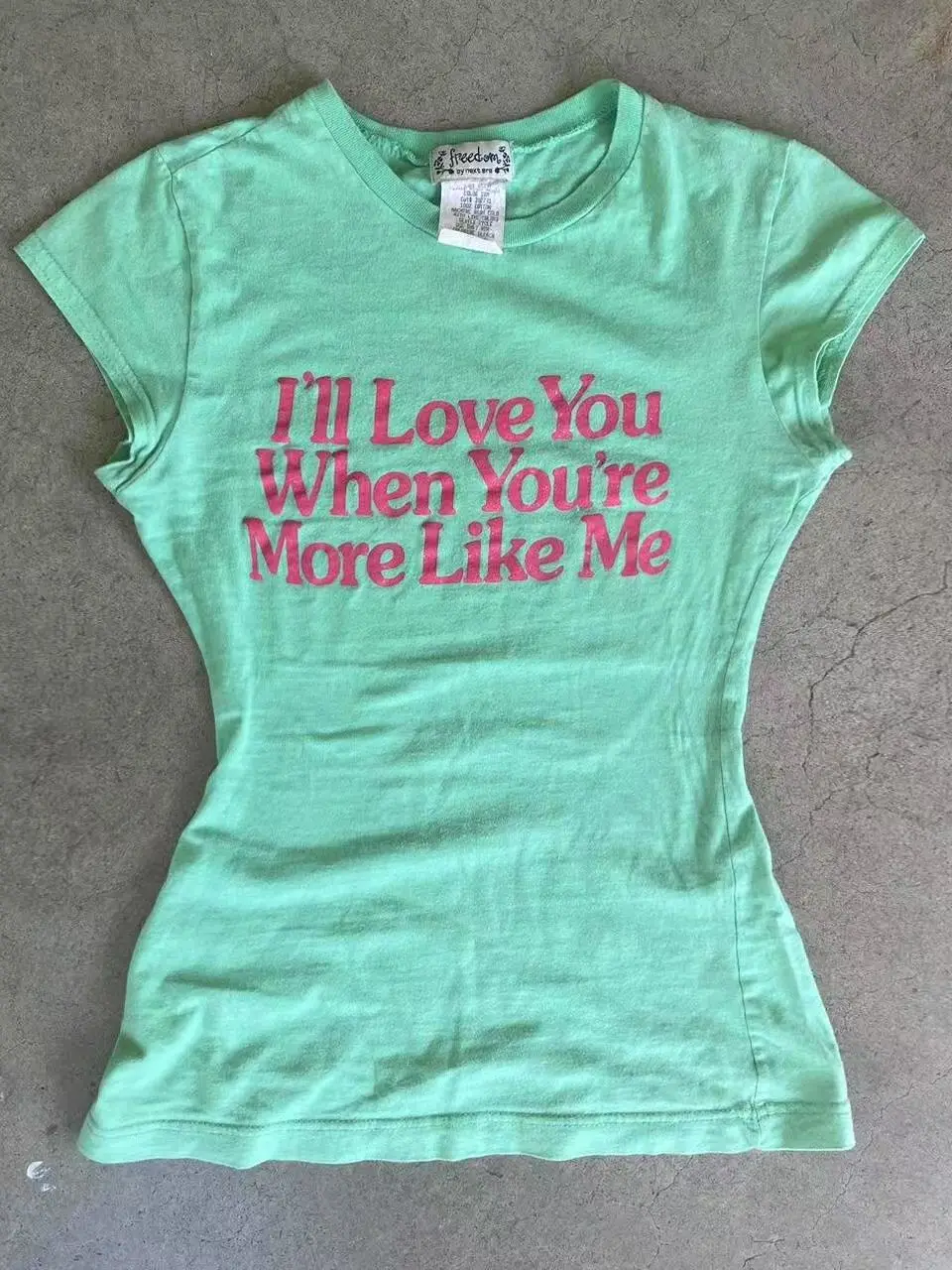 Mint Slogan Baby Tee – T-Shirt - Image 6