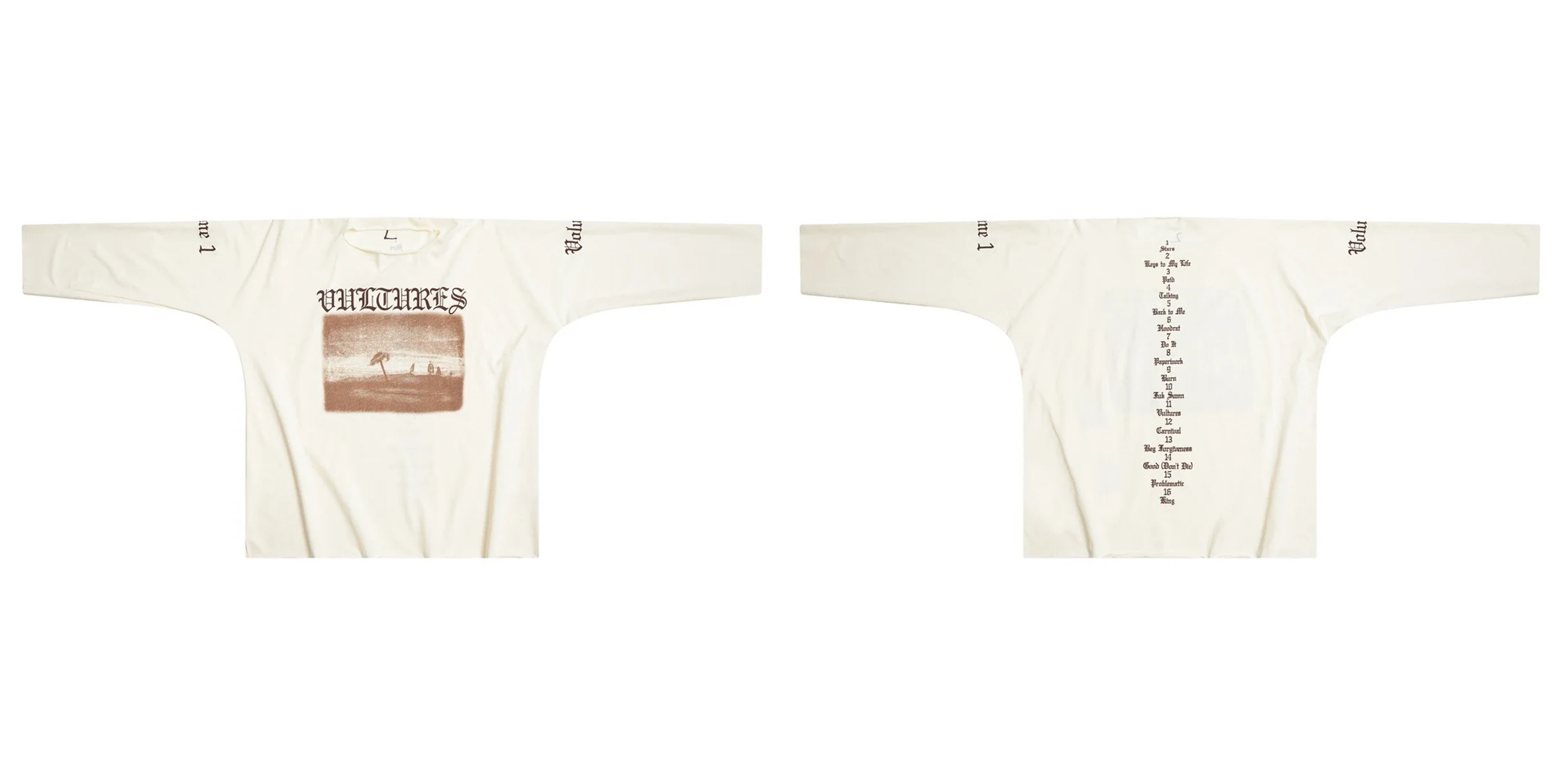 Kanye Long Sleeve Tee – Beige T-Shirt - Image 7